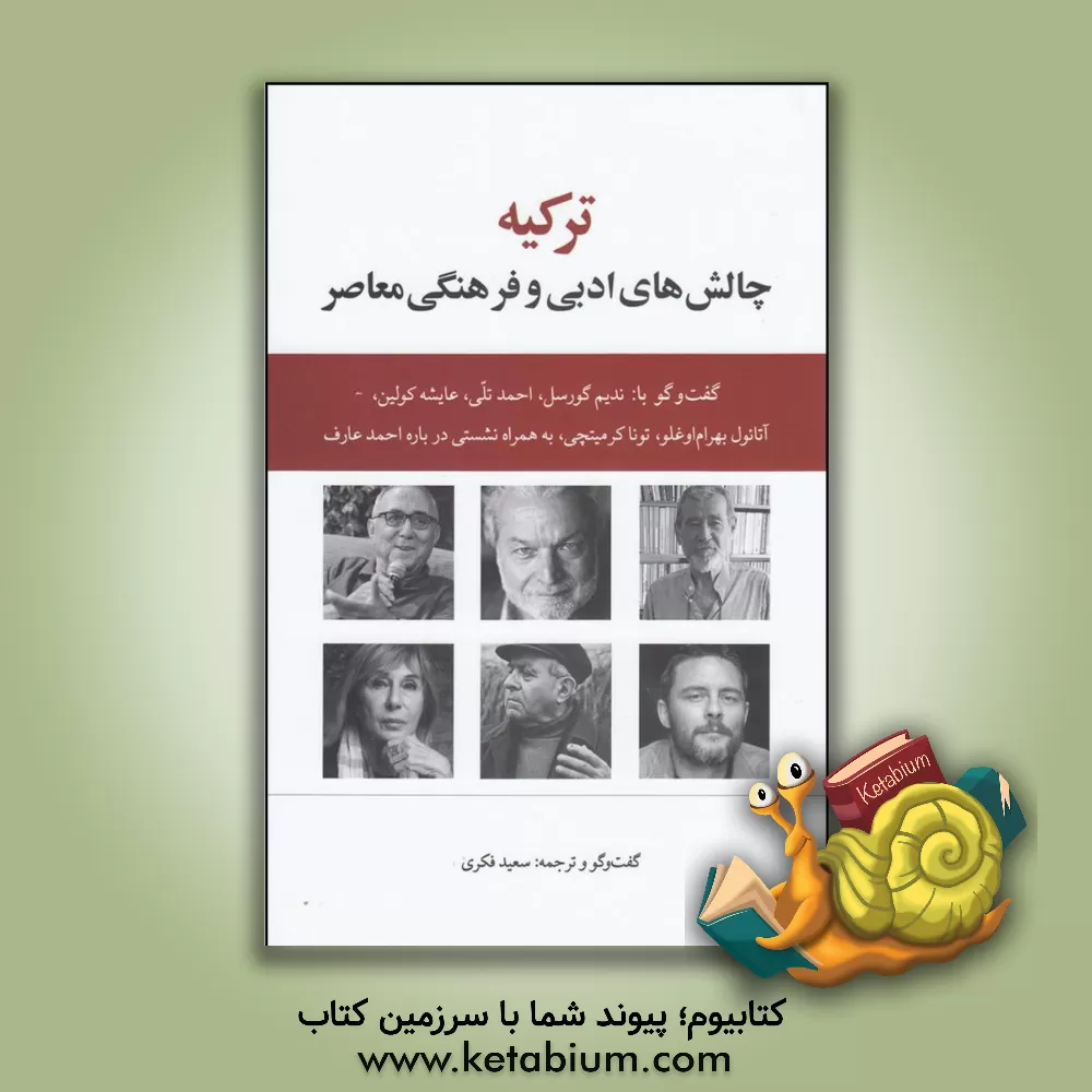 کتاب ترکیه: چالش‌های ادبی و فرهنگی معاصر (گفت‌وگو با: ندیم گورسل، احمد تلی، عایشه کولین، آتانول بهرام‌اوغلو، تونا کرمیتچی، به همراه نشستی درباره احمد عارف) اثر سعید فکری