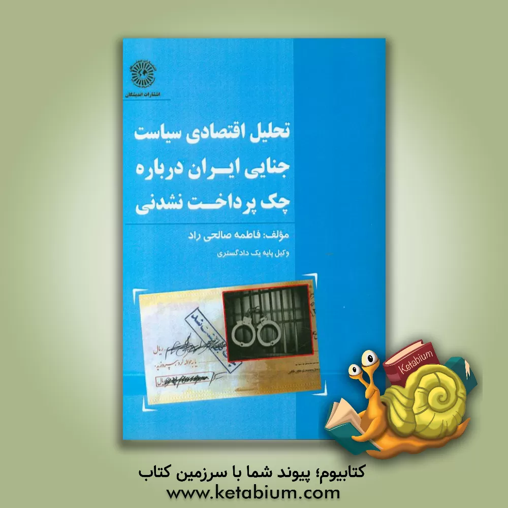 کتاب تحلیل اقتصادی سیاست جنایی ایران درباره چک پرداخت نشدنی اثر فاطمه صالحی‌راد