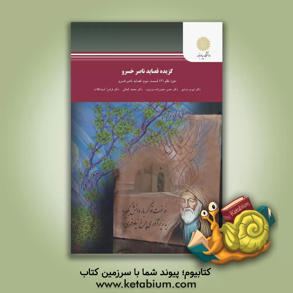 کتاب گزیده قصاید ناصرخسرو (رشته زبان و ادبیات فارسی) اثر ایوب مرادی