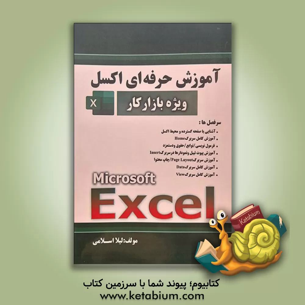 کتاب آموزش حرفه‌ای اکسل (مقدماتی تا پیشرفته) ویژه بازار کار = Microsoft Excel‬ اثر لیلا اسلامی