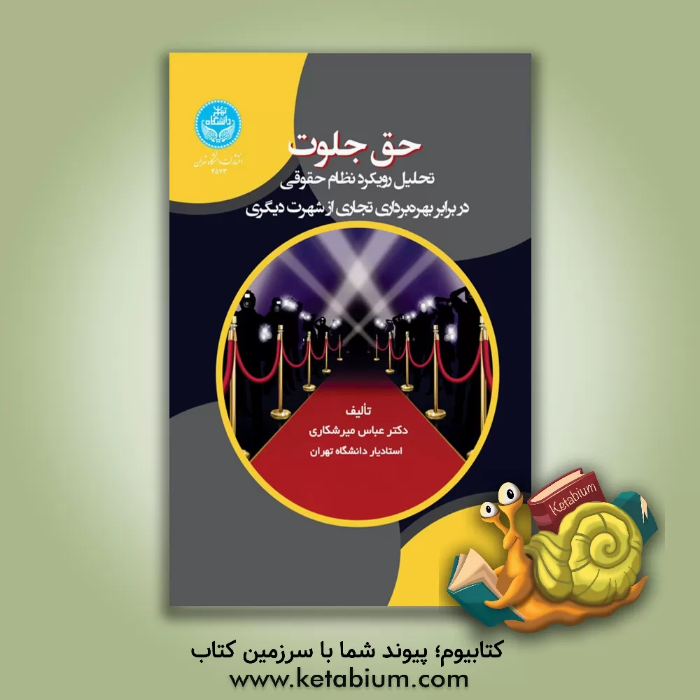 کتاب حق جلوت: تحلیل رویکرد نظام حقوقی در برابر بهره‌برداری تجاری از شهرت دیگری اثر عباس میرشکاری