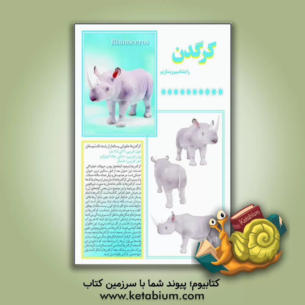 کتاب کرگدن را بشناسیم و بسازیم |اثر مهناز محمددوست