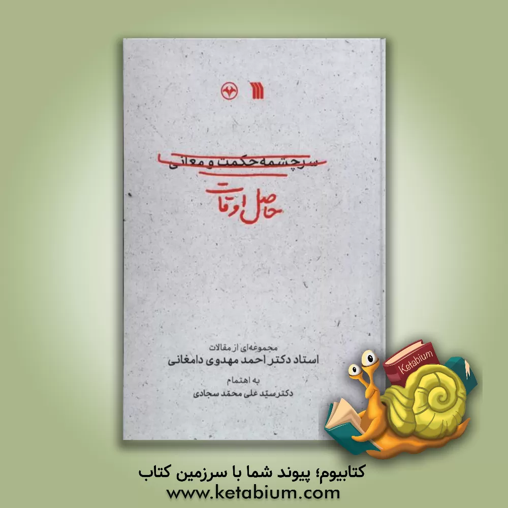 کتاب حاصل اوقات: مجموعه ای از مقالات استاد دکتر احمد مهدوی دامغانی |اثر احمد مهدوی دامغانی