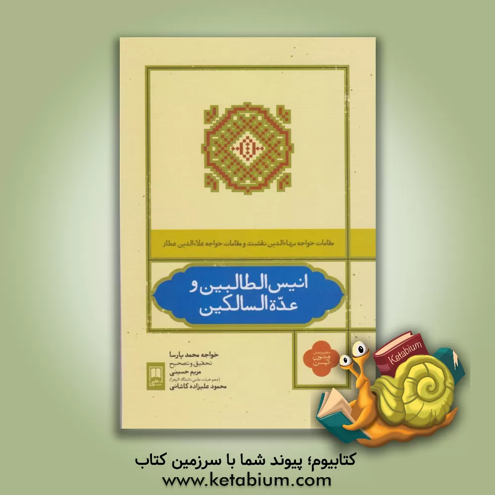 کتاب انیس الطالبین و عده السالکین: در شرح مقامات سلطان العارفین خواجه بهاءالحق و الدین نقشبند و مقامات علاءالدین عطار اثر محمدبن‌محمد پارسا