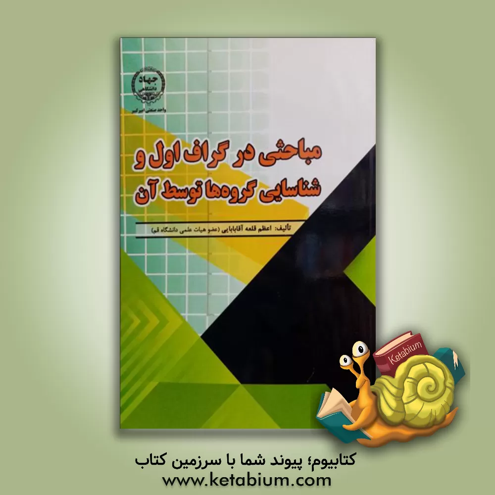 کتاب مباحثی در گراف اول و شناسایی گروه ها توسط آن اثر اعظم قلعه‌آقابابایی
