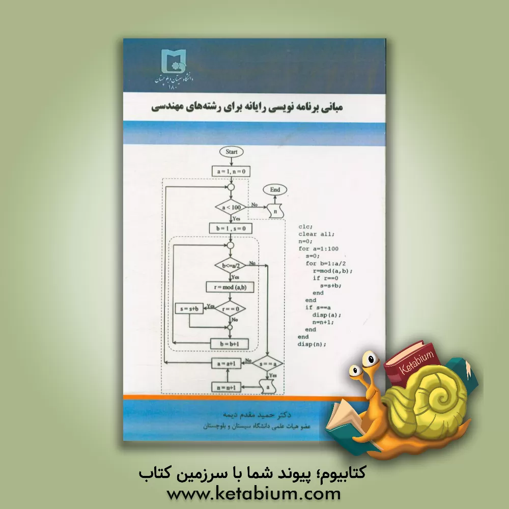 کتاب مبانی برنامه نویسی رایانه برای رشته های مهندسی اثر حمید مقدم‌دیمه