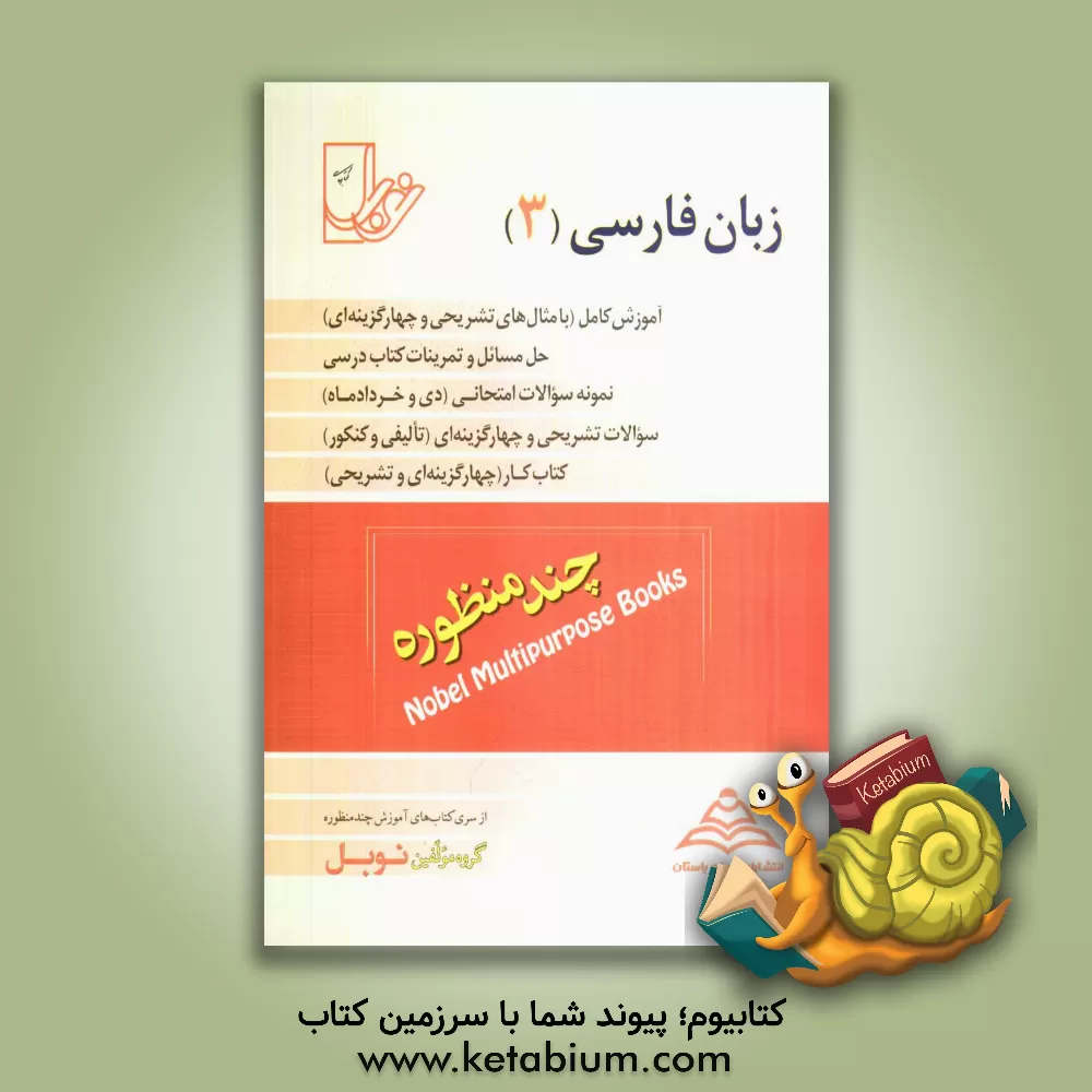 کتاب زبان فارسی (3): شاخه ی نظری به استثنای رشته ی ادبیات و علوم انسانی اثر اسماعیل محمدزاده