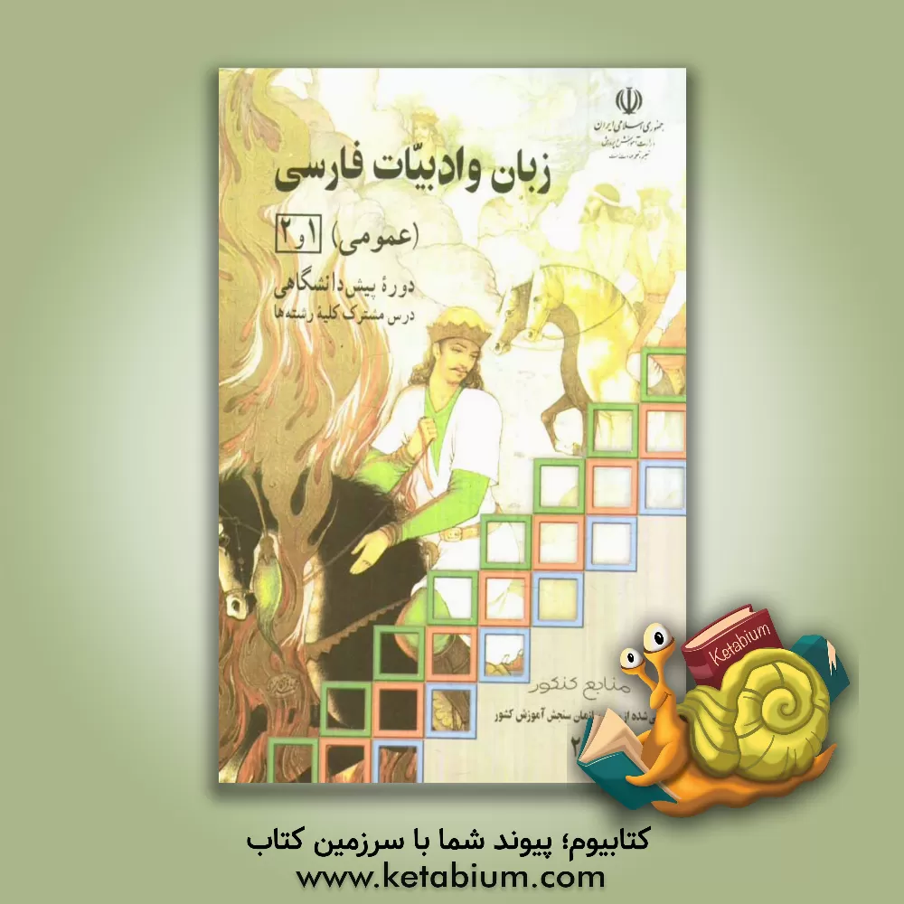 کتاب زبان و ادبیات فارسی (1) و (2) (عمومی) دوره ی پیش دانشگاهی: درس مشترک کلیه ی رشته ها اثر سیدحسن ذوالفقاری