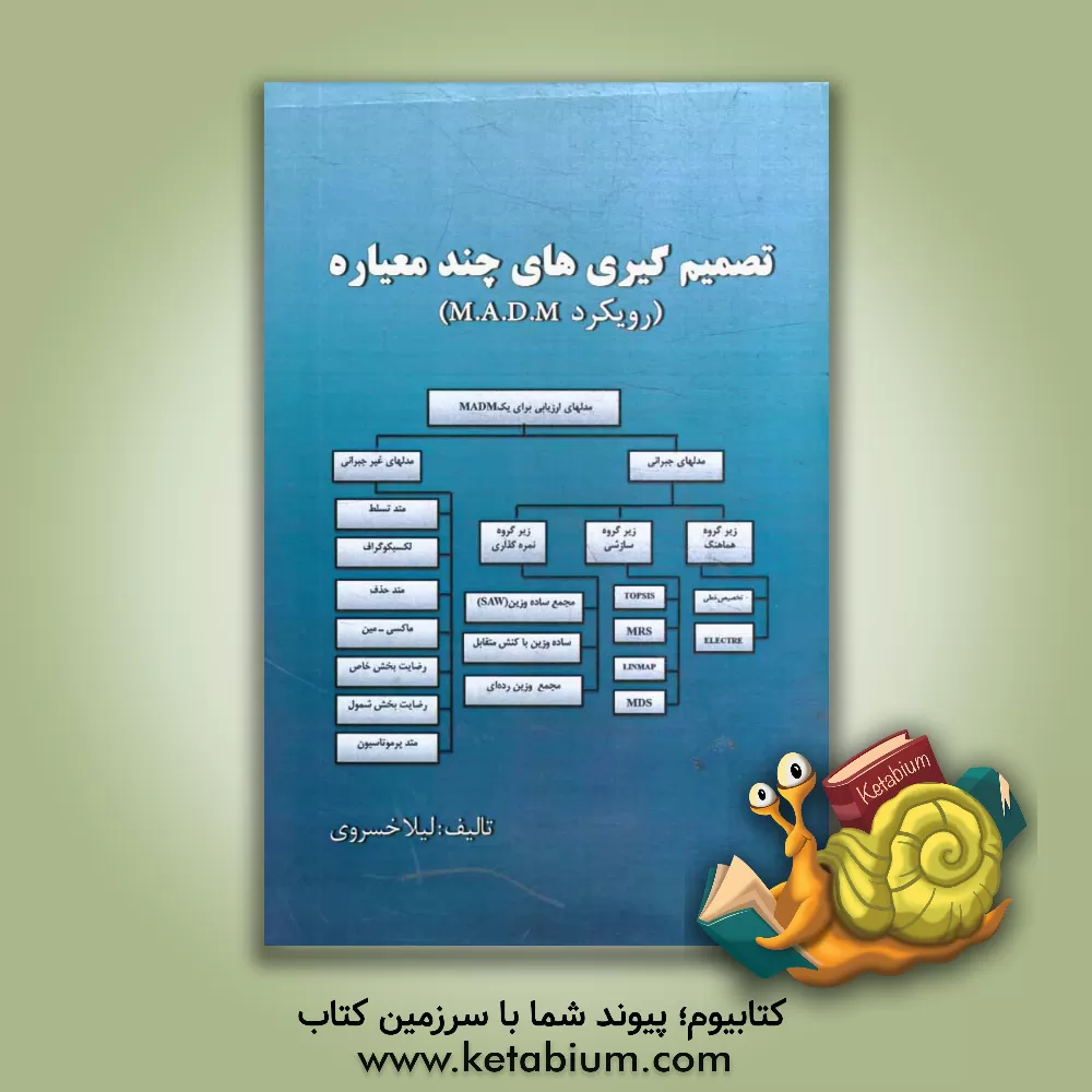 کتاب تصمیم گیری های چندمعیاره (رویکرد M.A.D.M) اثر لیلا خسروی