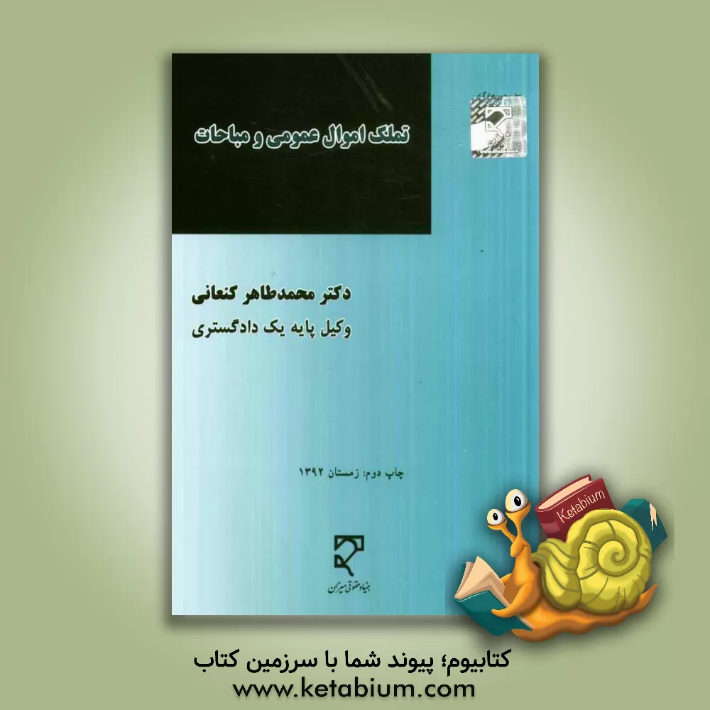 کتاب تملک اموال عمومی و مباحات: مباحث حقوق اقتصادی مالکیت اثر محمدطاهر کنعانی