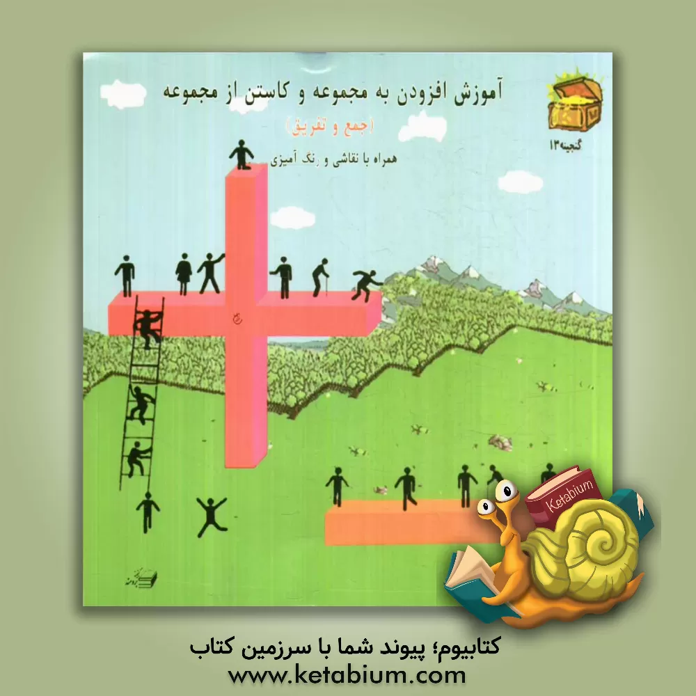 کتاب آموزش افزودن به مجموعه و کاستن از مجموعه (جمع و تفریق) همراه با نقاشی و رنگ آمیزی اثر فرخنده برومند