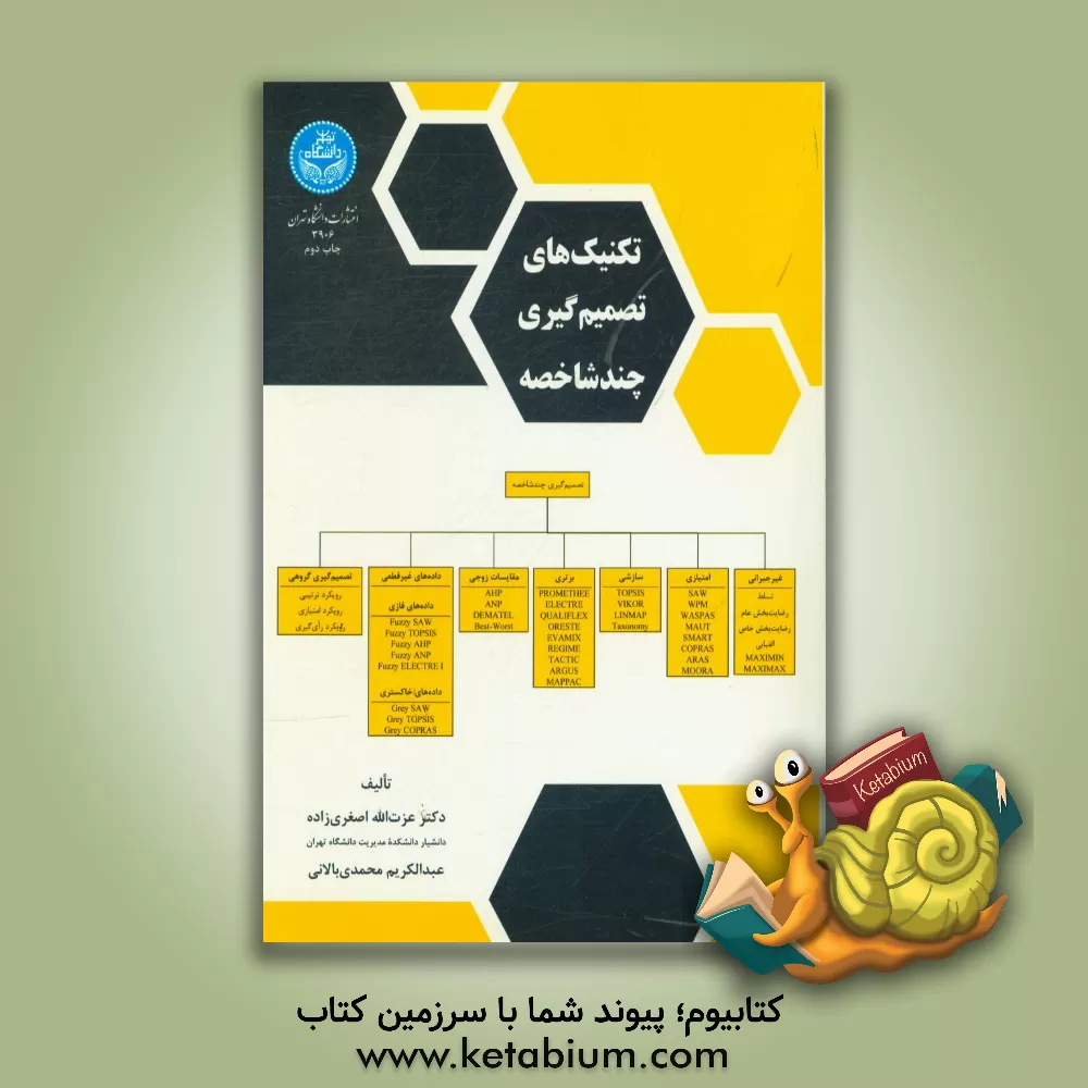 کتاب تکنیک های تصمیم گیری چندشاخصه اثر عزت‌اله اصغری‌زاده