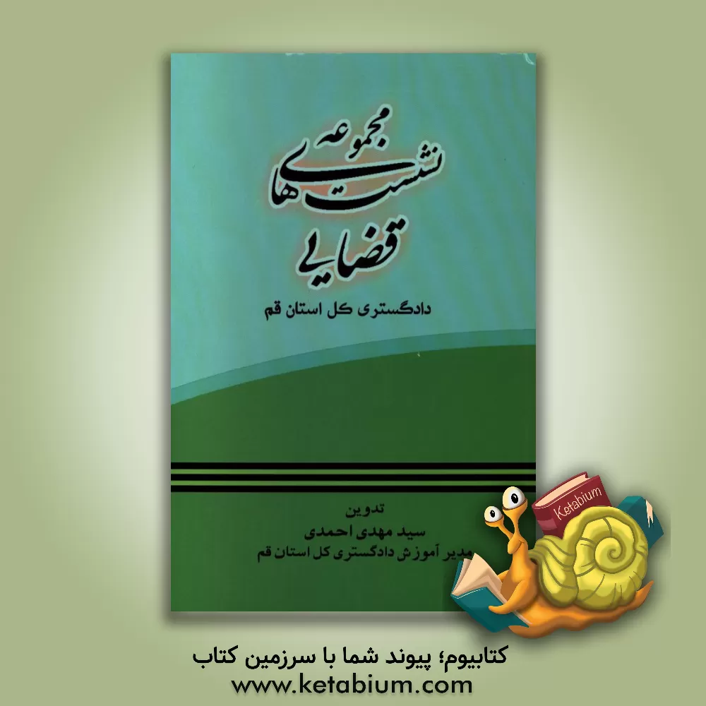 کتاب مجموعه نشست های قضایی دادگستری استان قم اثر سیدمهدی احمدی