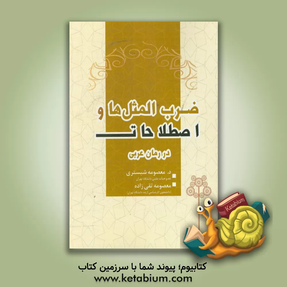 کتاب ضرب المثل ها و اصطلاحات در رمان عربی اثر معصومه تقی‌زاده