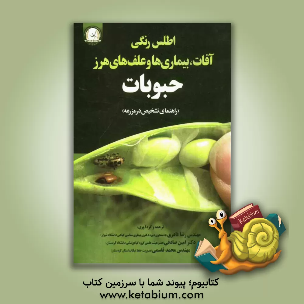 کتاب اطلس رنگی آفات، بیماری ها و علف های هرز حبوبات (راهنمای تشخیص در مزرعه) اثر محمد قاسمی