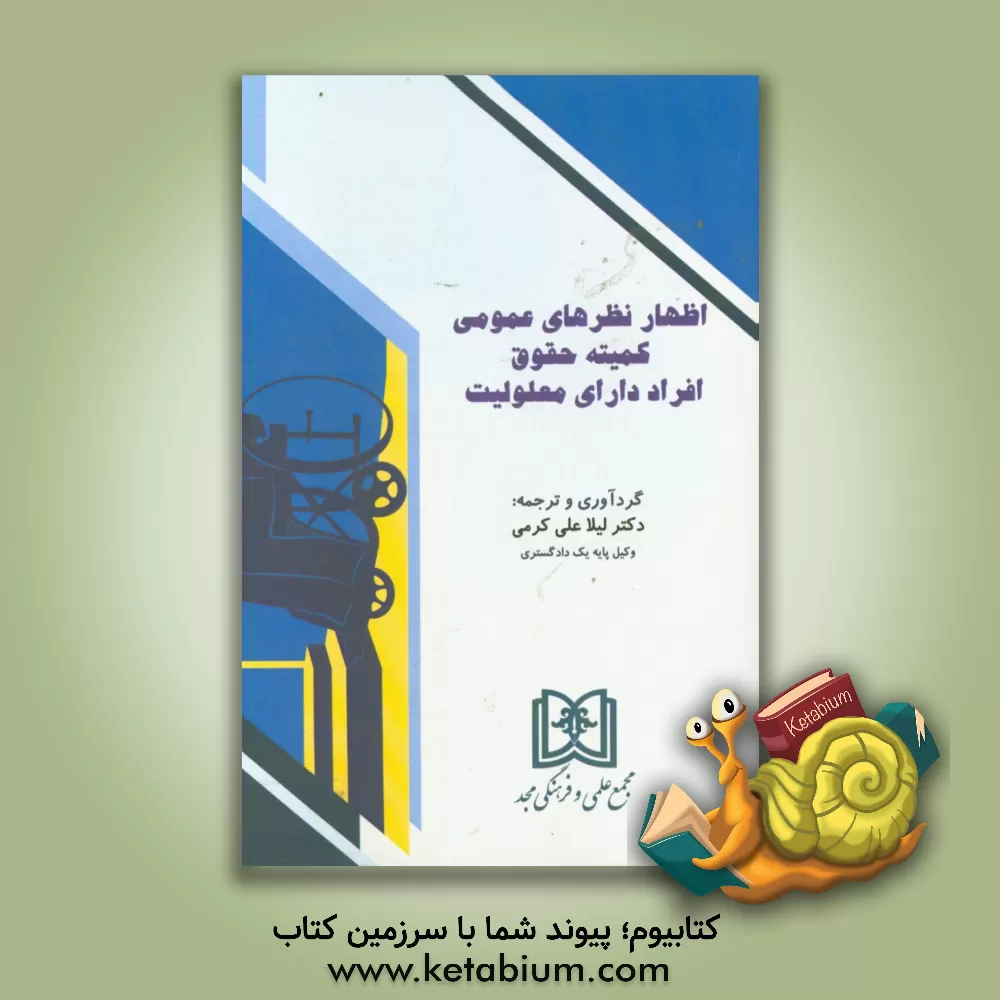 کتاب اظهارنظرهای عمومی کمیته حقوق افراد دارای معلولیت اثر لیلا علی‌کرمی