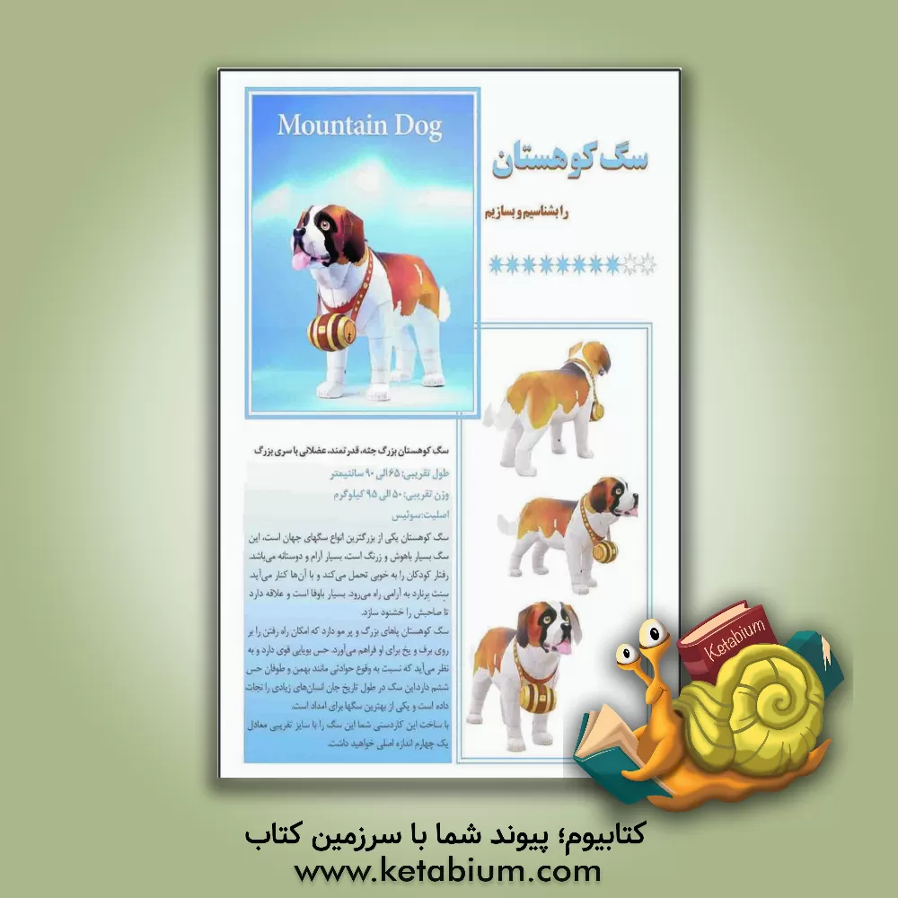 کتاب سگ کوهستان را بشناسیم و بسازیم |اثر مهناز محمددوست