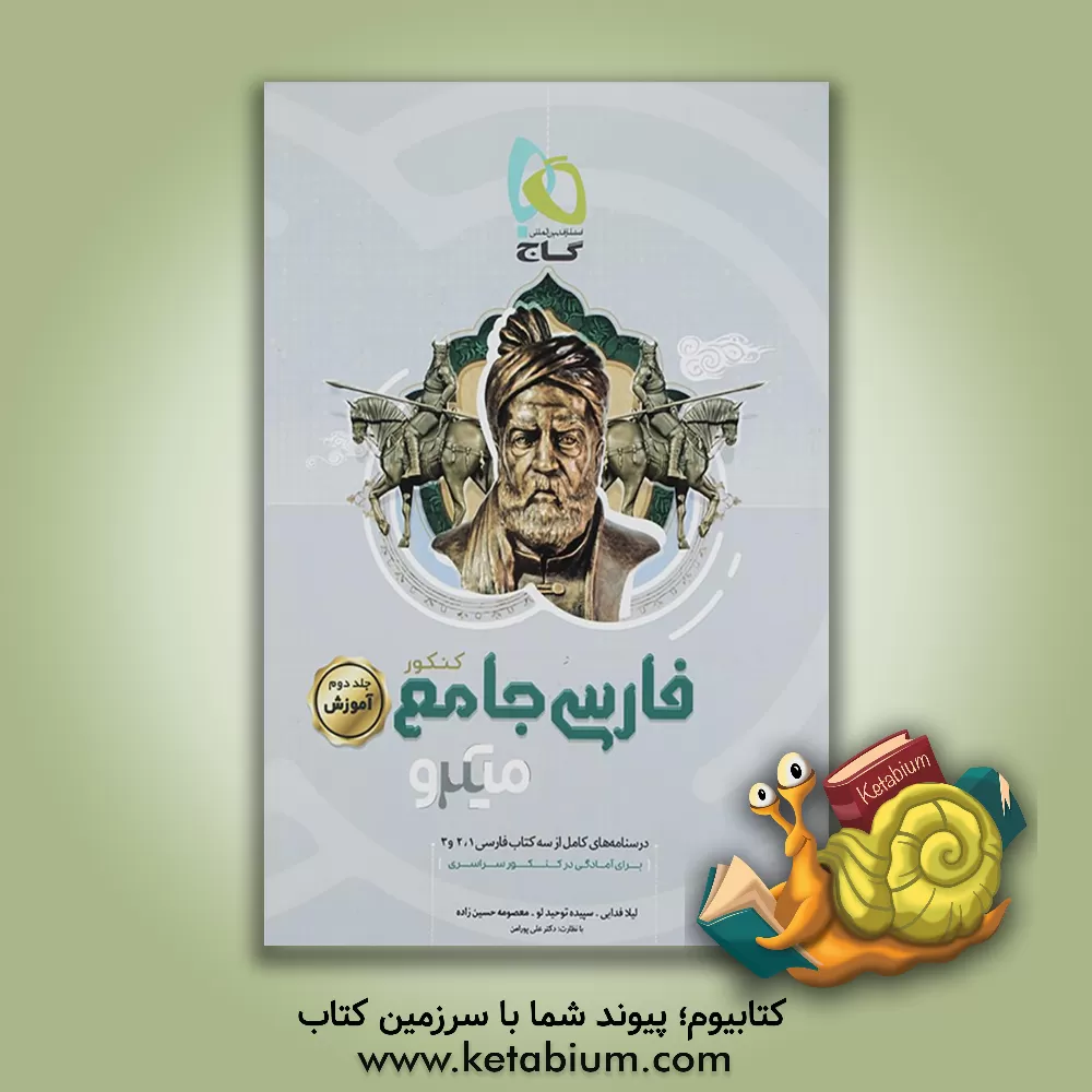 کتاب گاج میکرو آموزش ادبیات فارسی جامع کنکور جلد دوم اثر سپیده توحیدلو