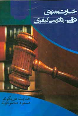 کتاب خسارت معنوی در آیین دادرسی کیفری اثر هدایت دریکوند