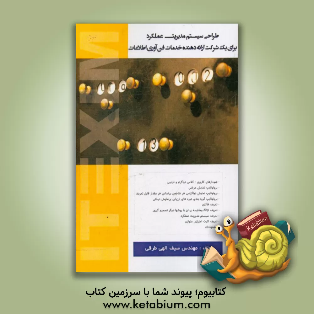 کتاب طراحی یک سیستم مدیریت عملکرد برای یک شرکت ارائه دهنده خدمات فناوری اطلاعات اثر معصومه سیف‌اللهی‌طرقی