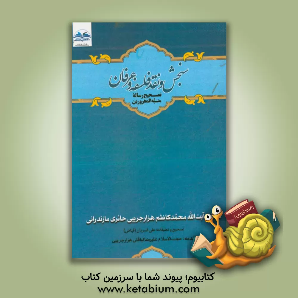 کتاب سنجش و نقد فلسفه و عرفان: تصحیح رساله منبه المغرورین اثر محمدکاظم‌بن‌محمدشفیع هزارجریبی