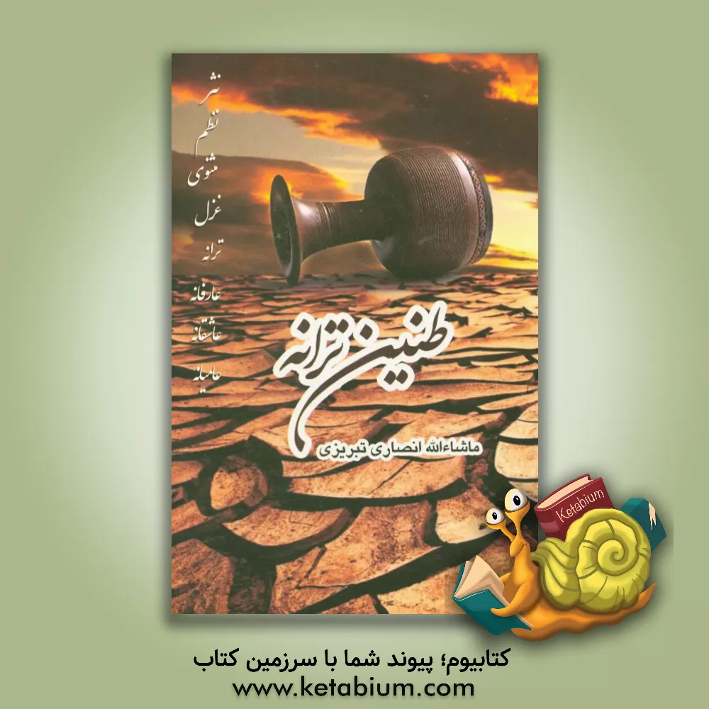 کتاب طنین ترانه: نثر، نظم، مثنوی، غزل، ترانه، عارفانه، عاشقانه، عامیانه اثر ماشاالله انصاری‌تبریزی