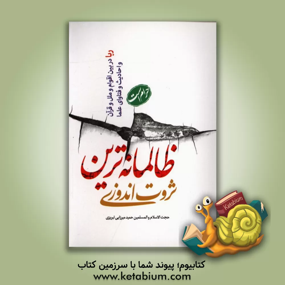 کتاب ظالمانه ترین ثروت اندوزی اثر حمید میرزائی‌تبریزی