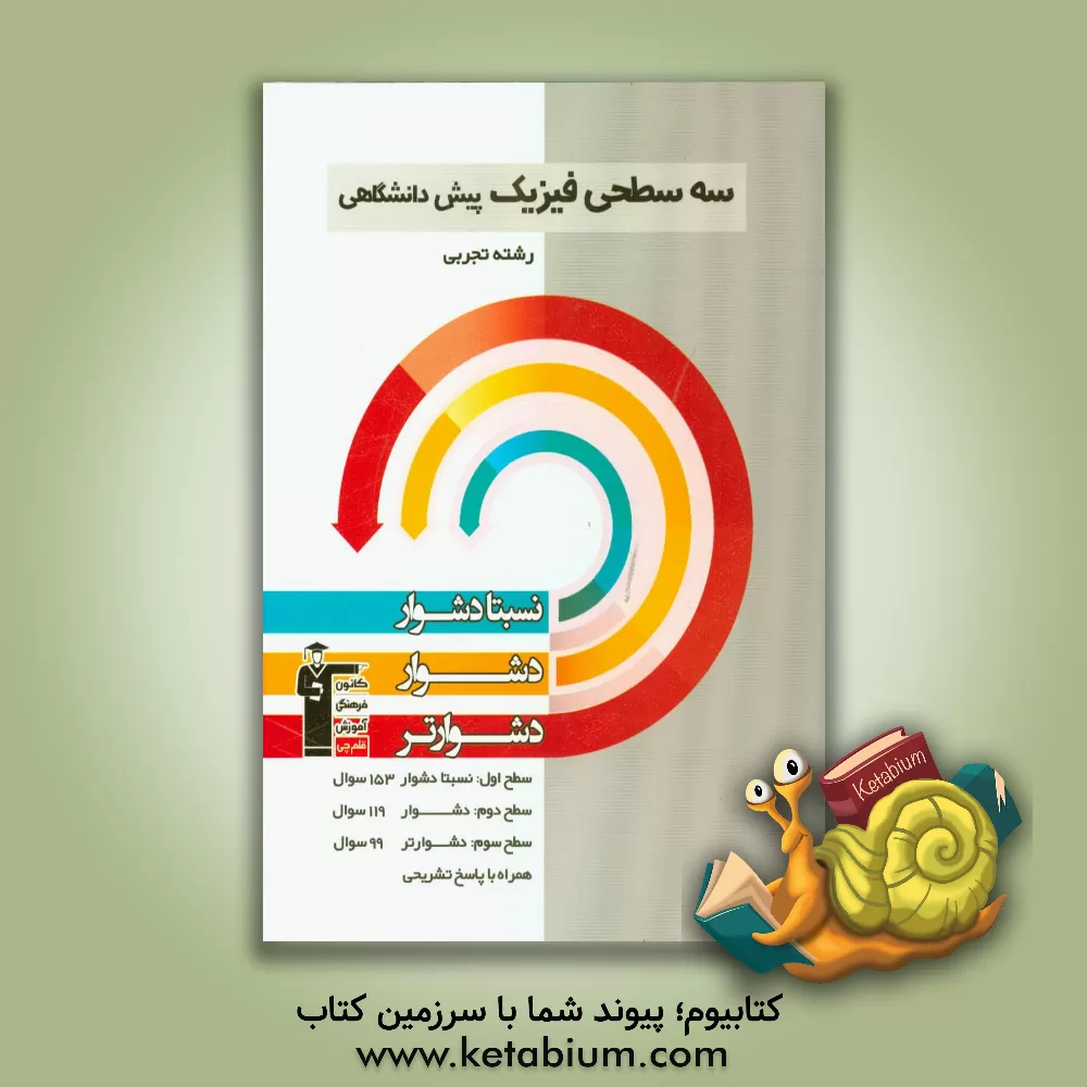 کتاب سه سطحی فیزیک پیش دانشگاهی رشته تجربی: نسبتا دشوار، دشوار، دشوارتر اثر محمد اکبری