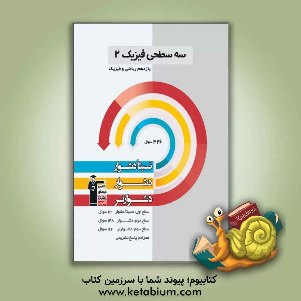 کتاب سه  سطحی فیزیک (2) یازدهم ریاضی و فیزیک: نسبتا دشوار، دشوار، دشوارتر اثر محمد اکبری