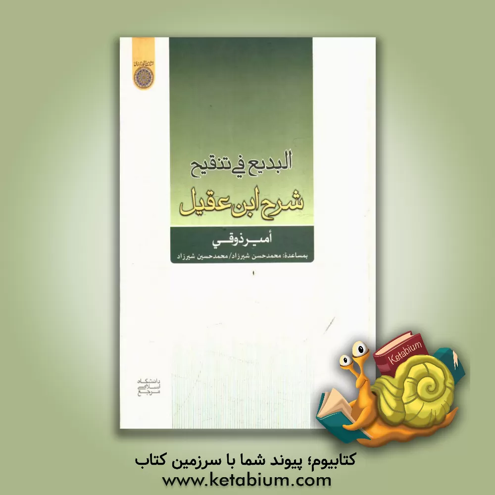 کتاب البدیع فی تنقیح شرح ابن عقیل اثر امیر ذوقی