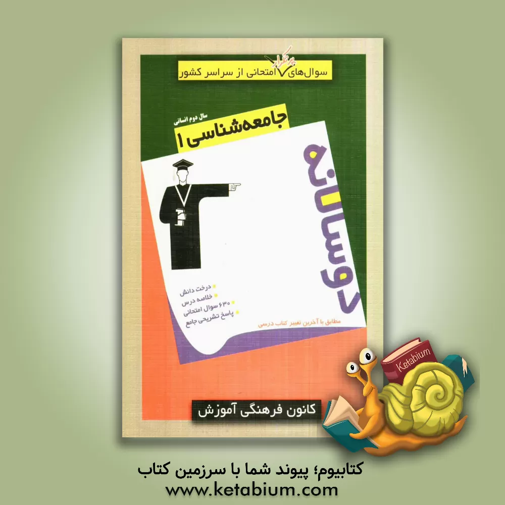 کتاب سوال های پرتکرار امتحانی از سراسر کشور: دوسالانه جامعه شناسی (1) سال دوم انسانی اثر رامین فکری‌کیا