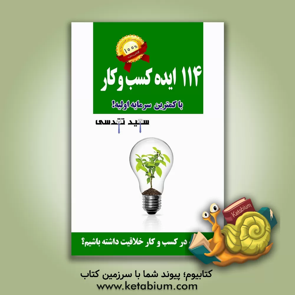 کتاب 114 ایده کسب و کار میلیونی با کمترین سرمایه اولیه!: چگونه در کسب و کار خلاقیت داشته باشیم؟ اثر سعید تقدسی