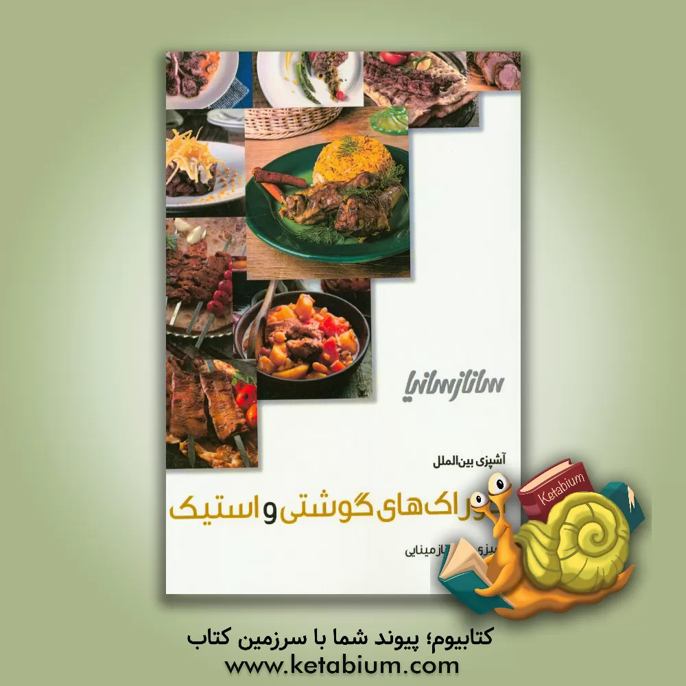 کتاب خوراک های گوشتی و استیک اثر ساناز مینایی