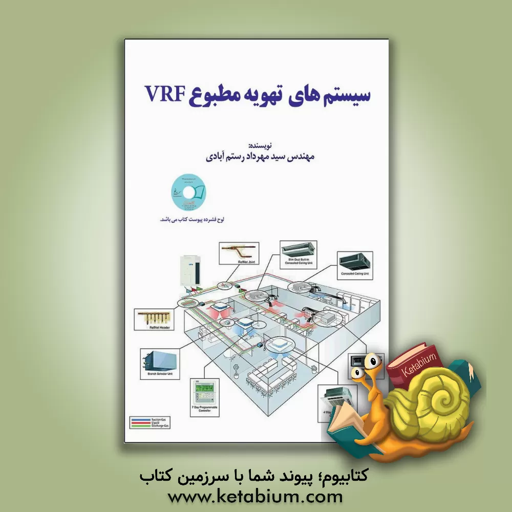 کتاب سیستم های تهویه مطبوع VRF اثر سیدمهرداد رستم‌آبادی