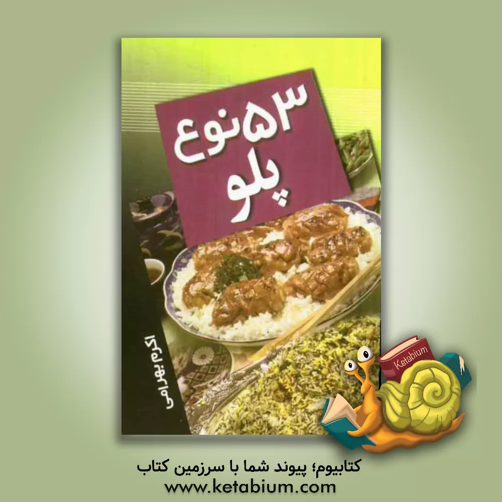 کتاب 53 نوع پلو اثر اکرم بهرامی