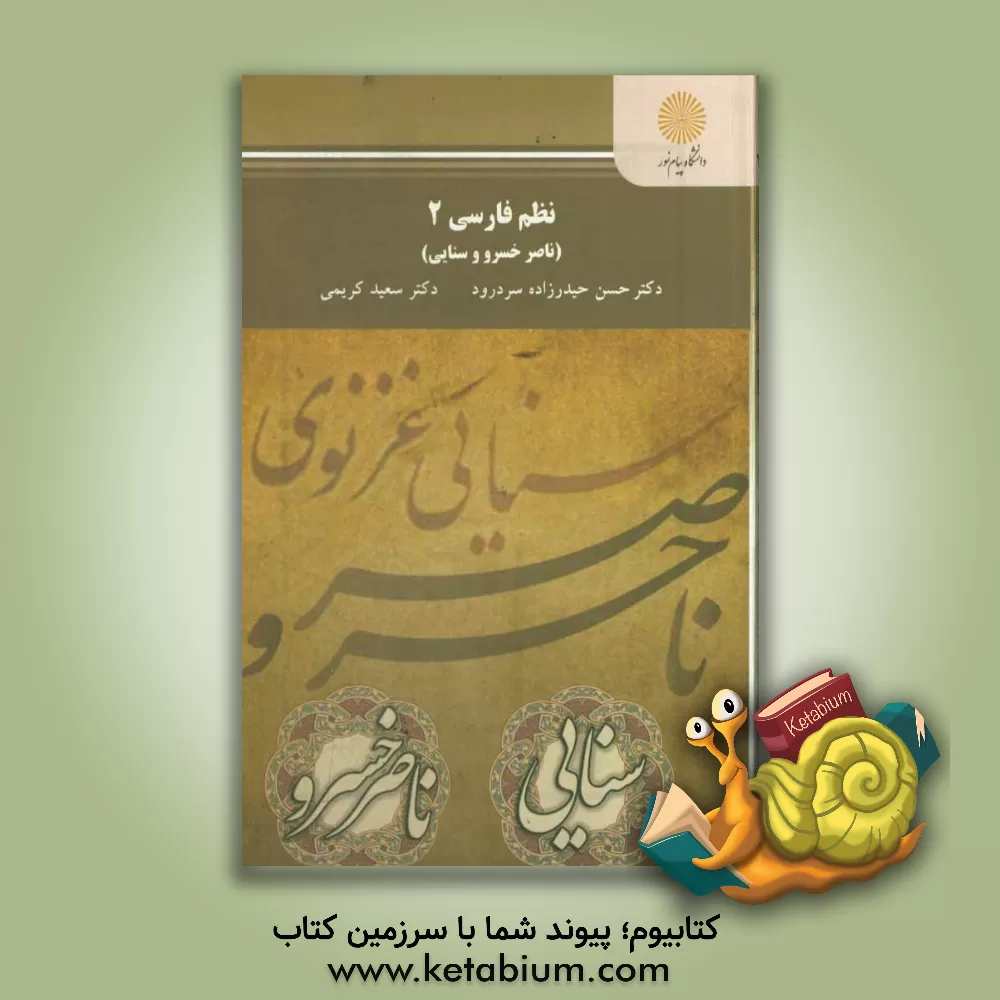 کتاب نظم فارسی 2 (ناصر خسرو و سنایی) کارشناسی ارشد زبان و ادبیات فارسی اثر حسن حیدرزاده‌سردرود