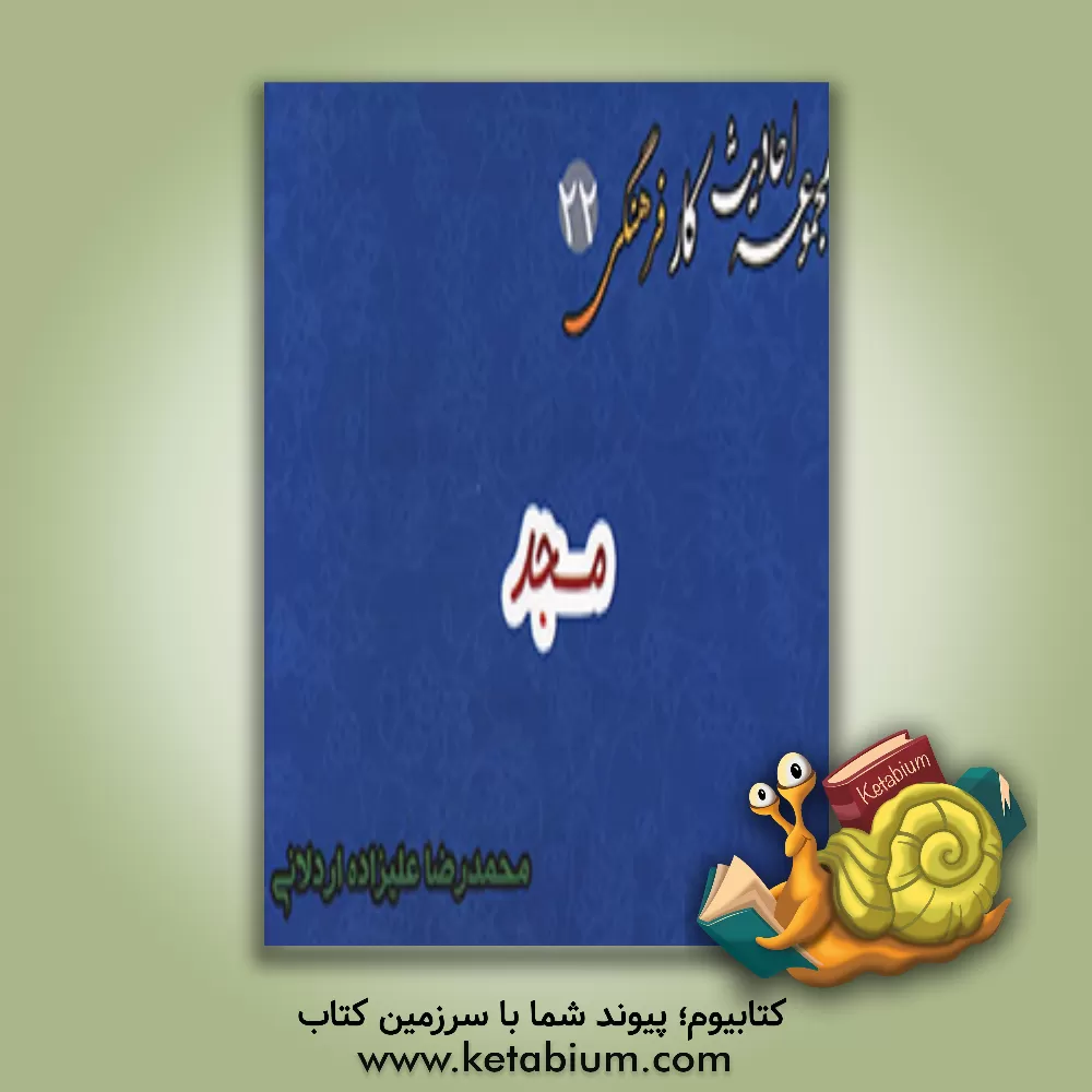 کتاب احادیث مسجد اثر محمدرضا علیزاده‌اردلانی