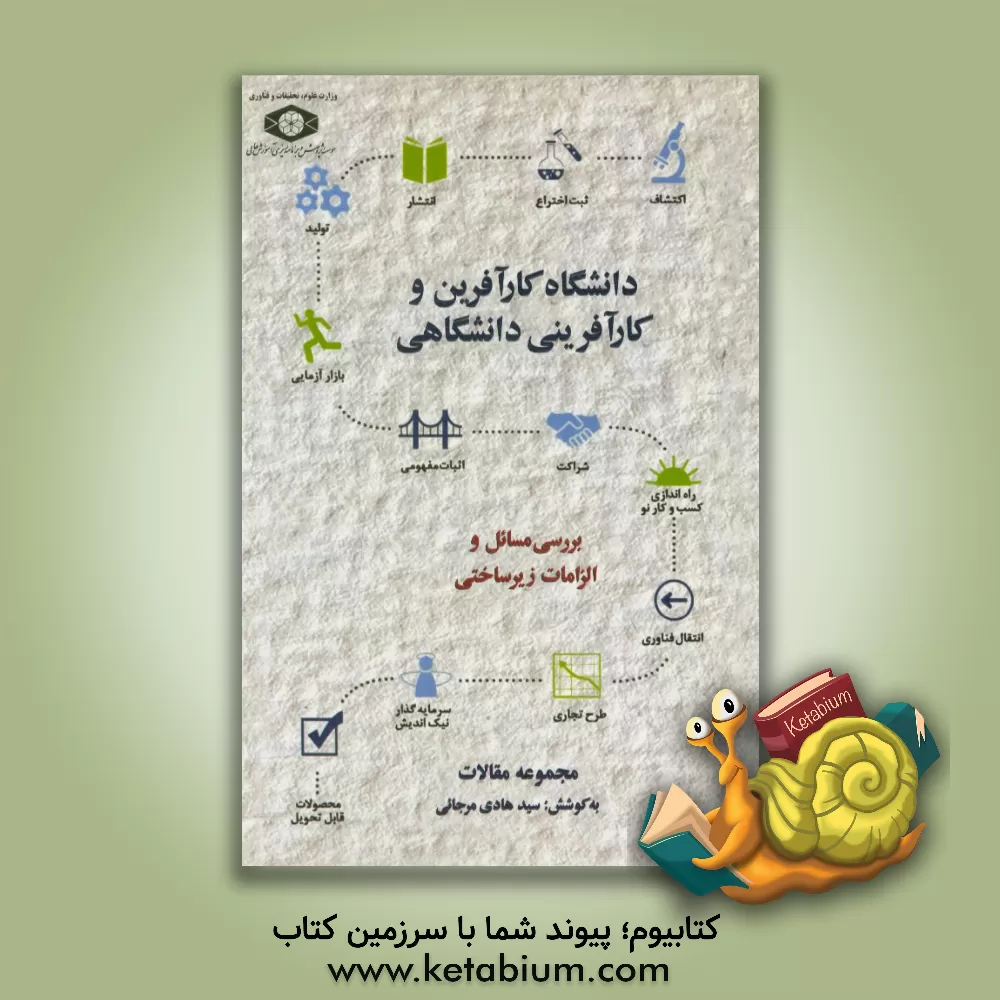 کتاب دانشگاه کارآفرین و کارآفرینی دانشگاهی؛ بررسی مسائل و الزامات زیرساختی اثر سیدمحمدامین قانعی‌راد