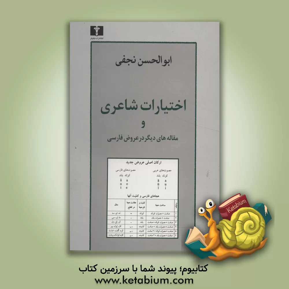 کتاب اختیارات شاعری و مقاله های دیگر در عروض فارسی |اثر ابوالحسن نجفی