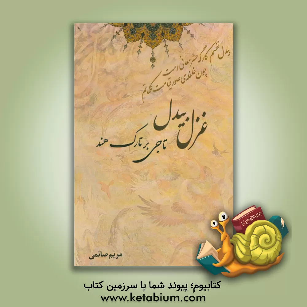 کتاب غزل بیدل تاجی بر تارک هند اثر مریم صائمی