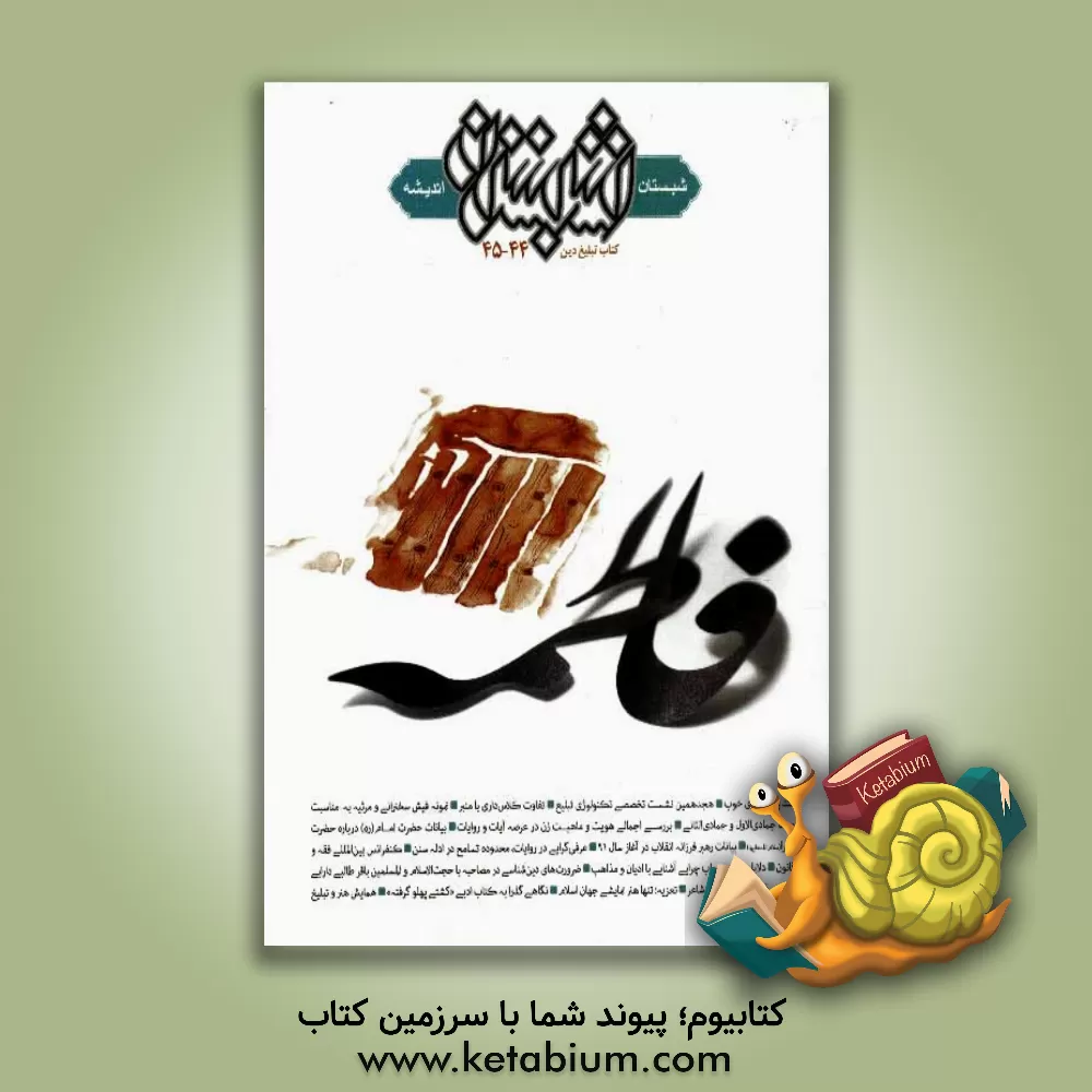 کتاب شبستان اندیشه (44 و 45) اثر حمیدرضا گودرزی