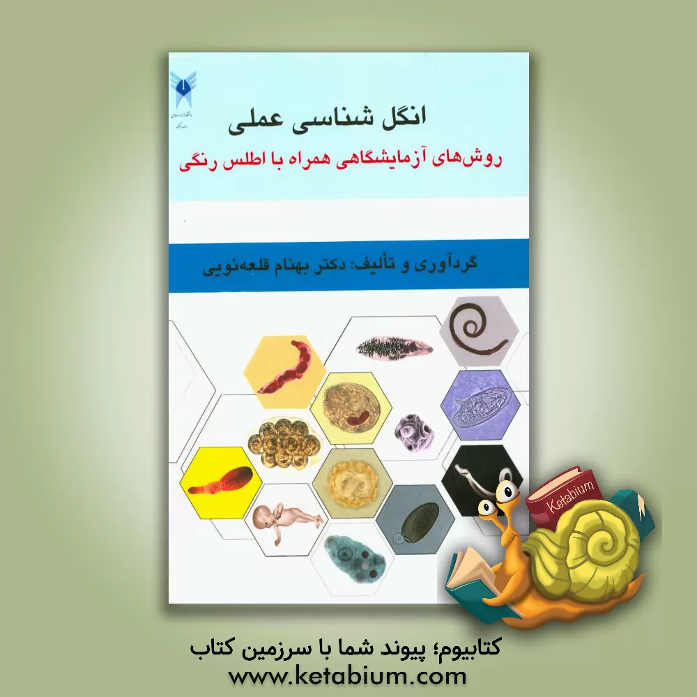 کتاب انگل شناسی عملی: روش های آزمایشگاهی همراه با اطلس رنگی اثر بهنام قلعه‌نوئی