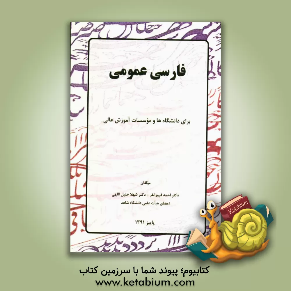 کتاب فارسی عمومی: برای دانشگاهها و موسسات آموزش عالی اثر احمد فروزانفر
