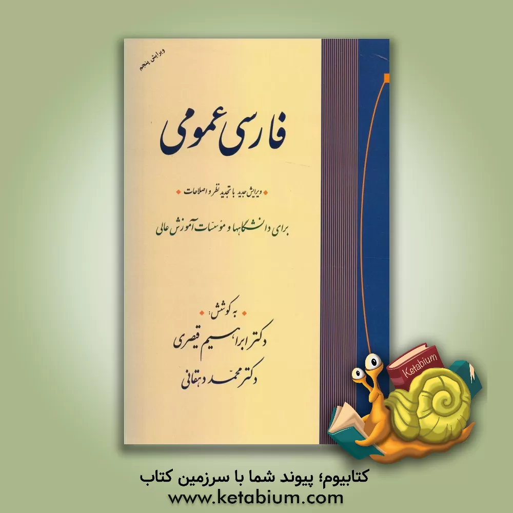 کتاب فارسی عمومی: برای دانشگاهها و موسسات آموزش عالی |اثر ابراهیم قیصری