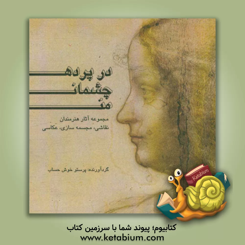 کتاب در پرده چشمان من: مجموعه آثار هنرمندان تجسمی (نقاشی، مجسمه سازی، عکاسی) اثر پرستو خوش‌حساب