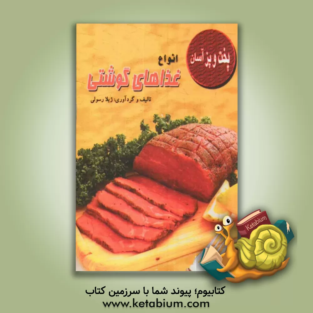 کتاب انواع غذاهای گوشتی اثر ژیلا رسولی
