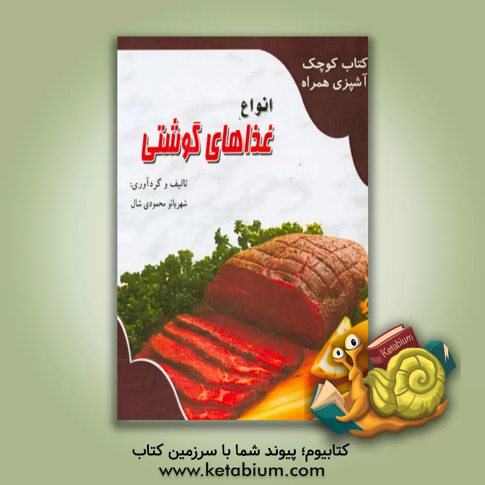 کتاب انواع غذاهای گوشتی اثر شهربانو محمودی‌شال