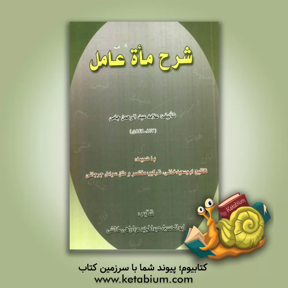 کتاب شرح ماه عامل اثر عبدالرحمن‌بن‌احمد جامی