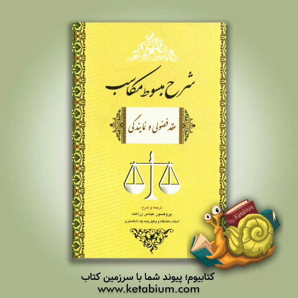 کتاب شرح مبسوط کاسب: عقد فضولی و نمایندگی اثر عباس زراعت