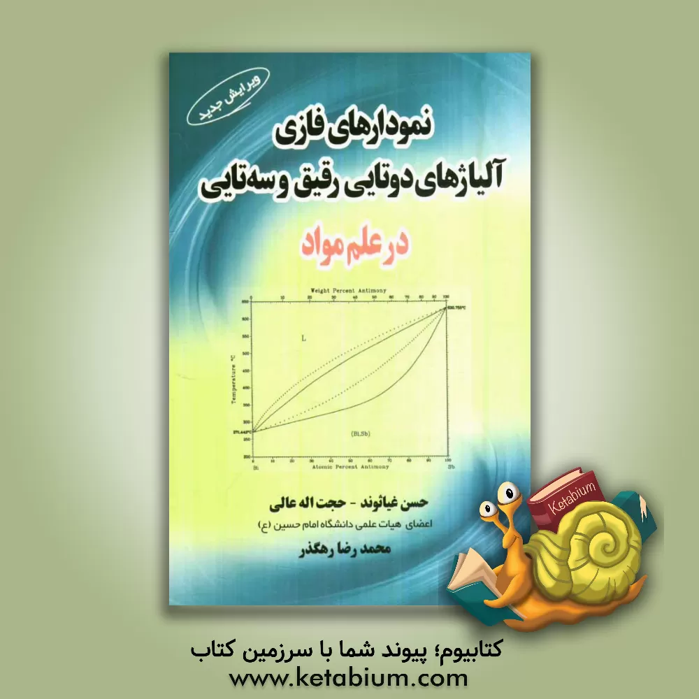 کتاب نمودارهای فازی آلیاژهای دوتایی رقیق و سه تایی در علم مواد اثر حجت‌الله عالی